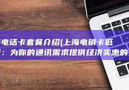上海电话卡套餐介绍 (上海电销卡低资费：为你的通讯需求提供经济实惠的选择)