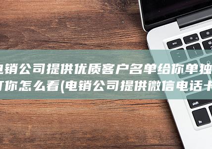 电销公司提供优质客户名单给你单独打你怎么看 (电销公司提供微信电话卡)